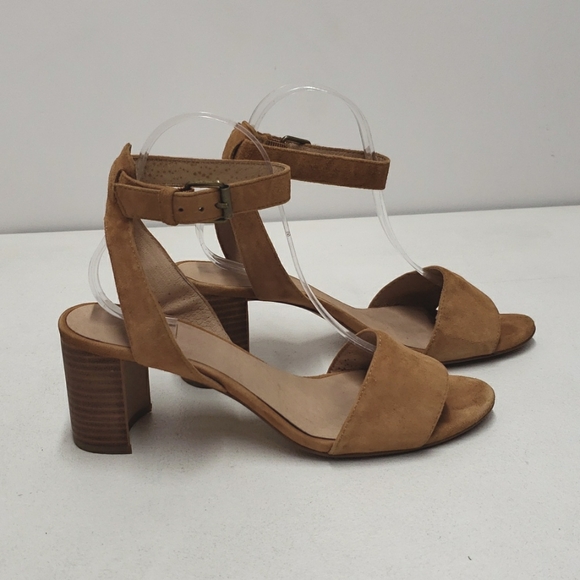 Madewell Shoes - Madewell The Claudia Women's Size 8.5 Suede Caramel Brown Strappy Sandal